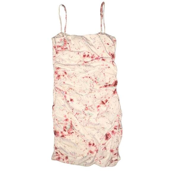 skylar+madison Womens Stretch Bodycon Cinched Tank Mini Dress Floral Pink M NWOT - Picture 2 of 10